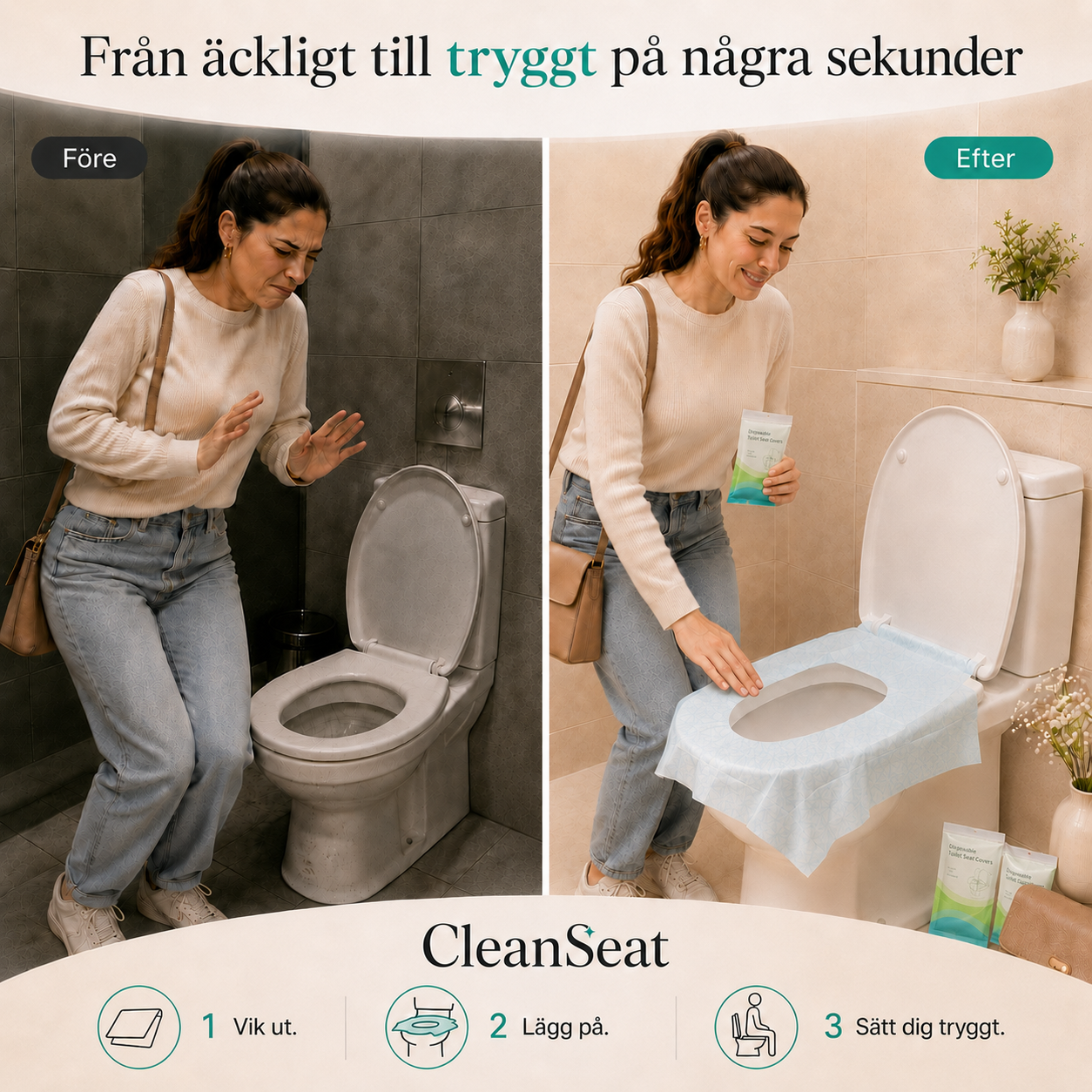 CleanSeat – Slipp obehaget på offentliga toaletter